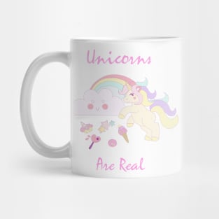 Unicorns Are Real Cute Cloud Mug